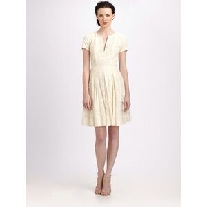 BCBG MaxAzria Kirsten Rose Whisper Dress Ivory ecru lace Size 12